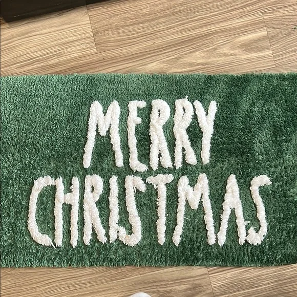 RAE DUNN Green Merry Christmas Bathroom Mat - Picture 8 of 8